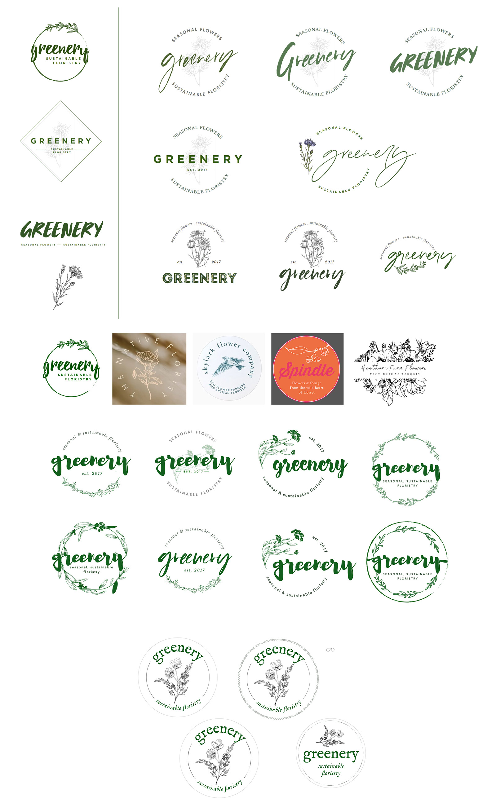 concept logos for Greenery